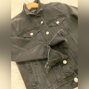 J.Crew faded black denim jacket